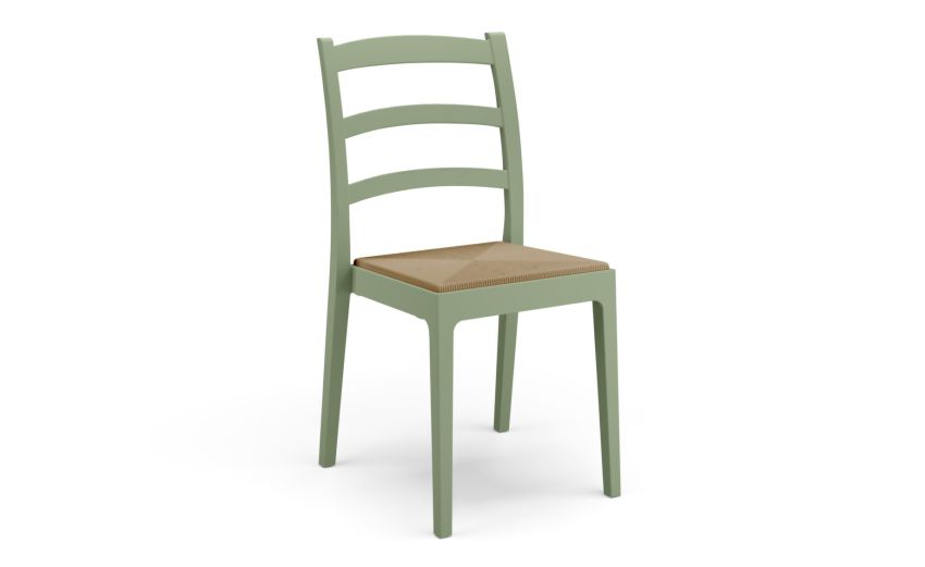 Cristina sedia verde menta--Verde-Polipropilene-88 cmx51 cm