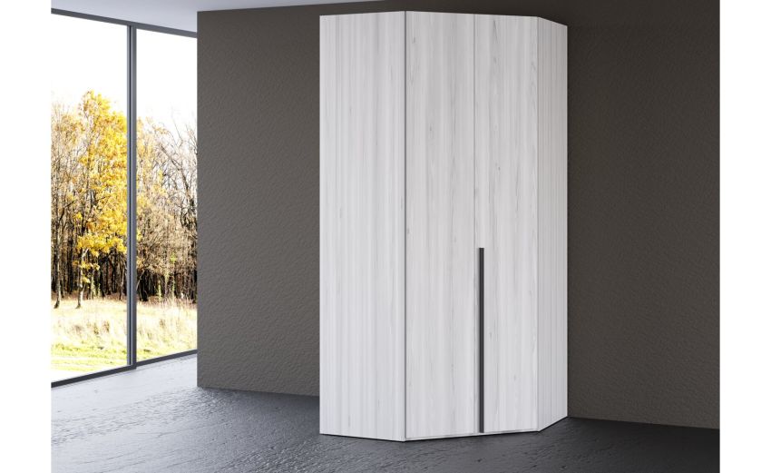 Mia cabina 2 ante frassino ghiaccio--Legno bianco-Nobilitato-238 cmx111 cm