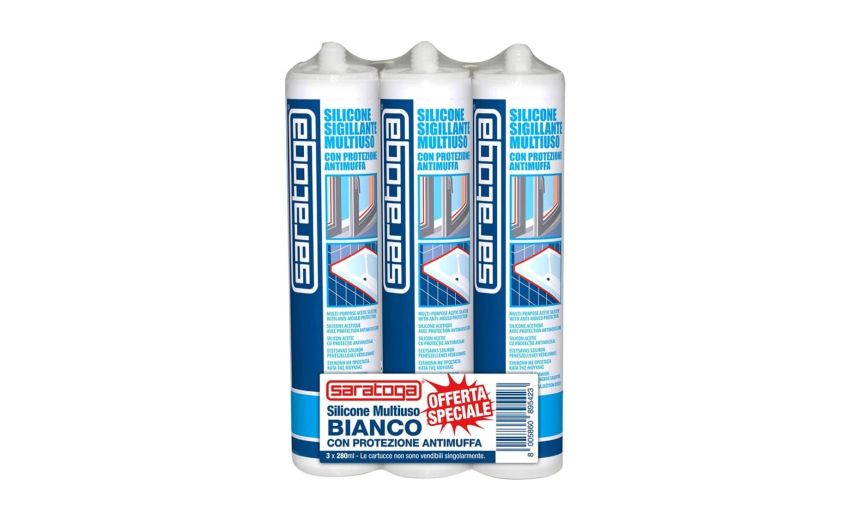 Trispack silicone bianco 280 ml