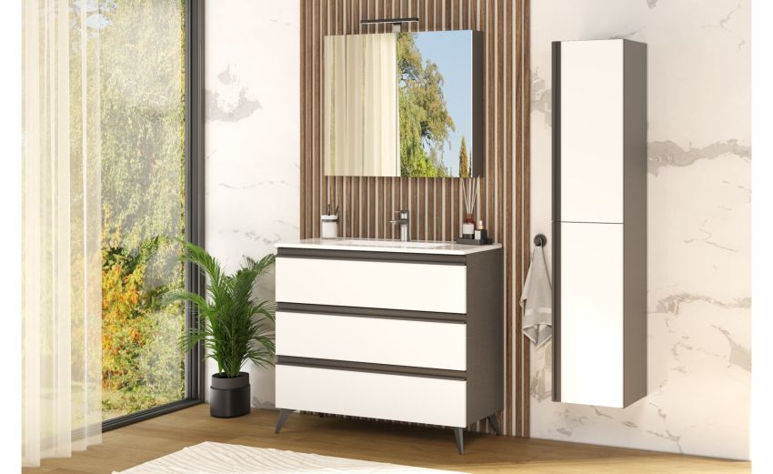Young Pensile Bagno 2 Ante Specchio