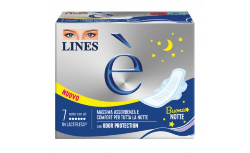 Lines E&#039; assorbenti con ali notte pz.7