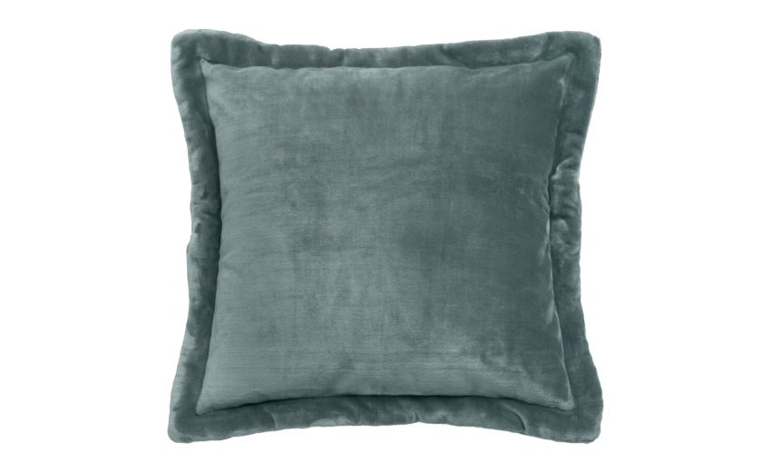 Cuddly cuscino in flanella blu 45x45 cm--Blu-Poliestere-53 cmx53 cm