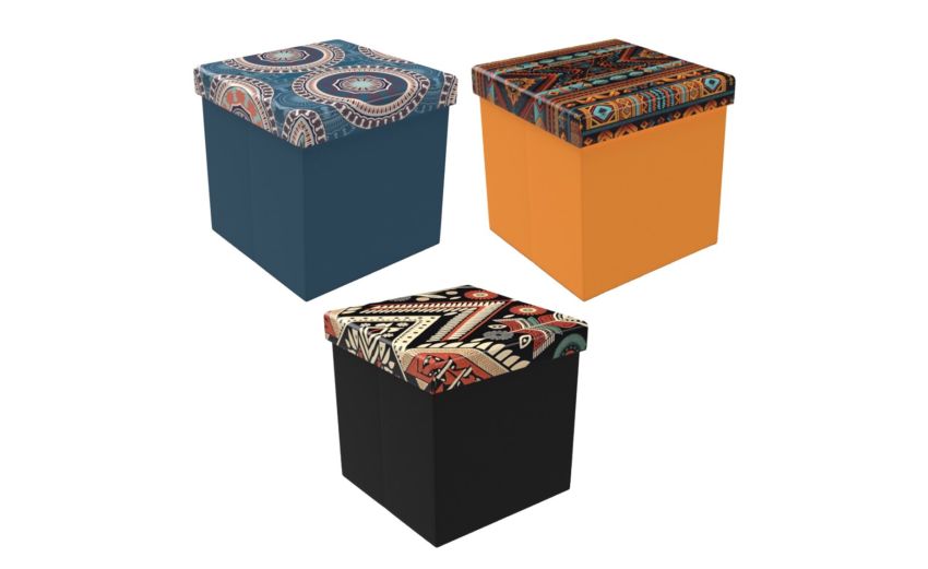 Zanzibar cubo pouf 30 cm 