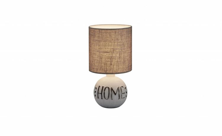 Esna Home lampada da tavolo in ceramica 40W- -Bianco-Ceramica-31 cmx16,5 cm