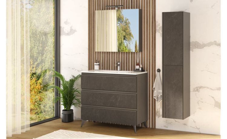 Young Pensile Bagno 2 Ante Specchio