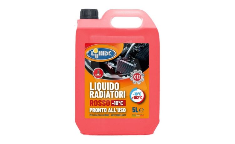 Liquido radiatori rosso -10°C 5lt