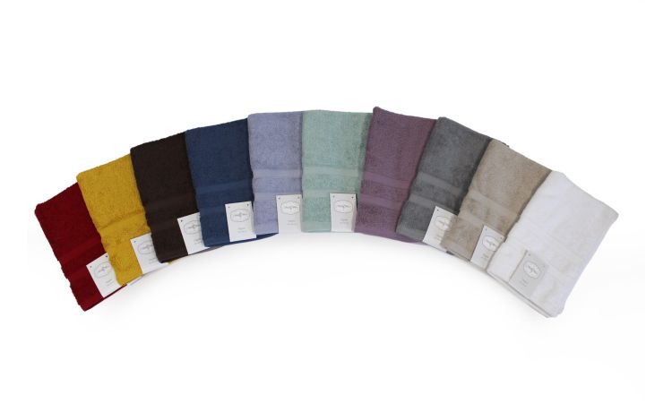 Asciugamano ospite 40×60 cm – 600 g – 100% cotone azzurro--Azzurro-Cotone