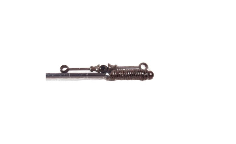 Kit bastone per tende legno noce Ø28 cm 200---Ferro