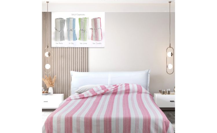 Copritutto Sally Telo Arredo 250x260 cm a Righe