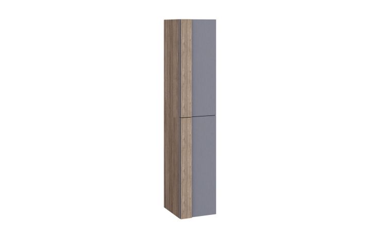 Lorena colonna 2 ante, 4 ripiani vetro noce tortora/metallo argento---Pannello-160 cmx30 cm