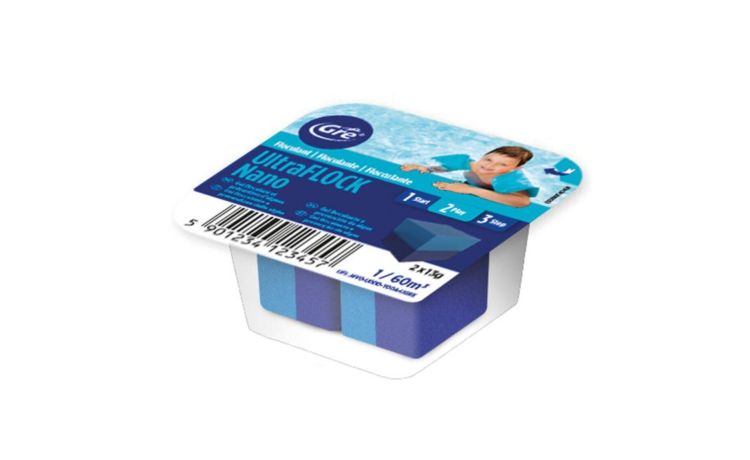 Ultra flock nano Flocculante in monodosi 2 in 1 -(flocculante &#43; rimozione fosfati) ; per piscine max 20 m³