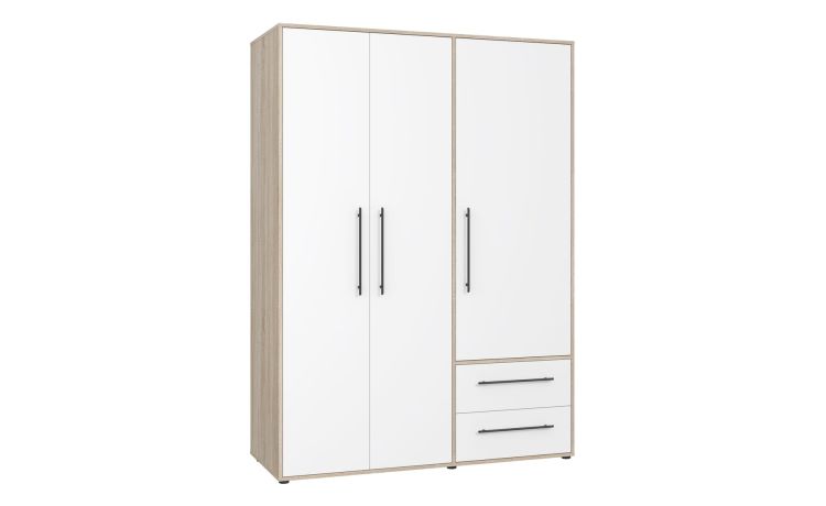 Hide armadio multiservizio bianco opaco/rovere