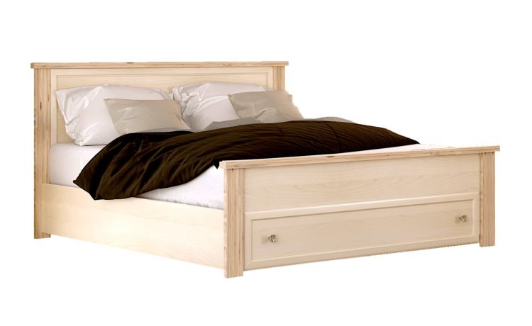 Susy giroletto piazza e mezza betulla e soho-In pannello ecologico certificato, senza contenitore, rete non inclusa-Legno scuro-Pannello ecologico-Piazza e mezza 120 x 190 cm