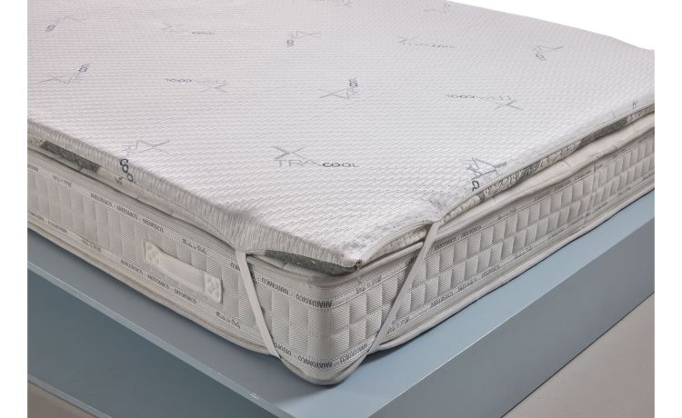 Topper Extracool Cashmere per materasso singolo-Memory foam--Memory foam-Singolo