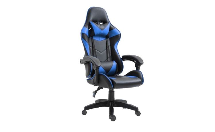 Iron poltrona gaming nera e blu
