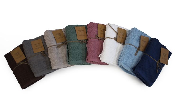 Coppia asciugamani spugna 1&#43;1 460 gr/m²---Cotone