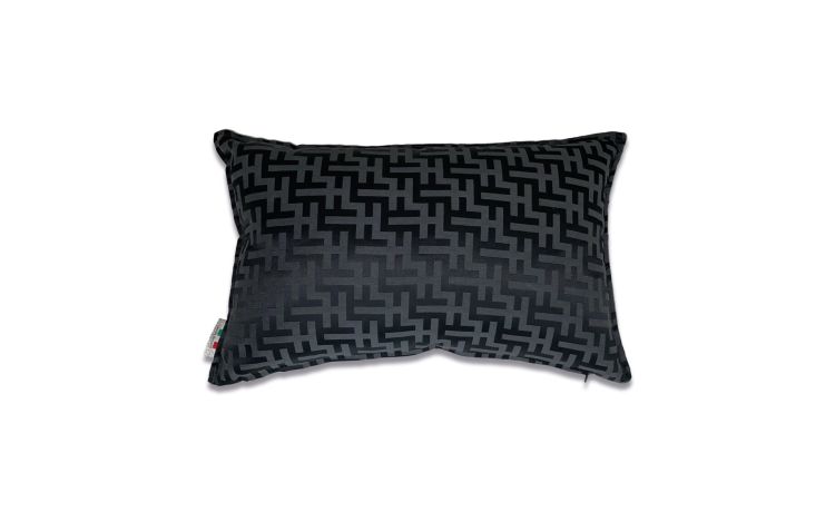 Cuscino davos nero 35x55 cm---Tessuto
