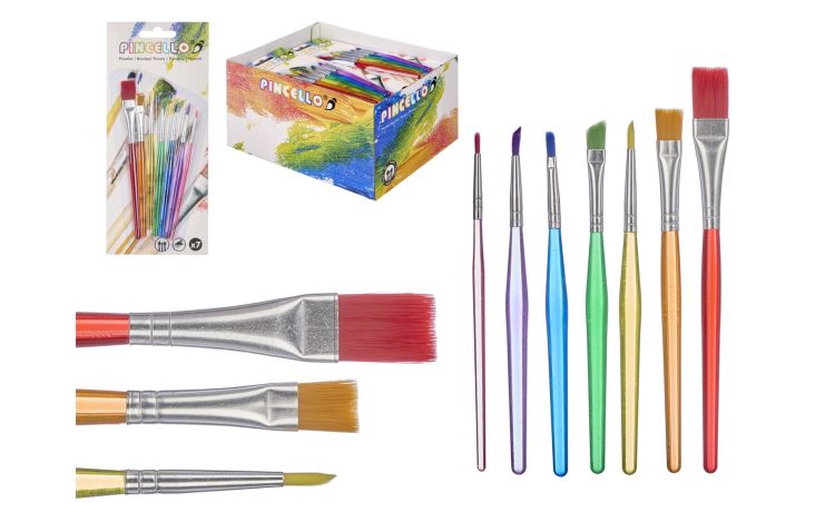 Set pennelli 7 pezzi