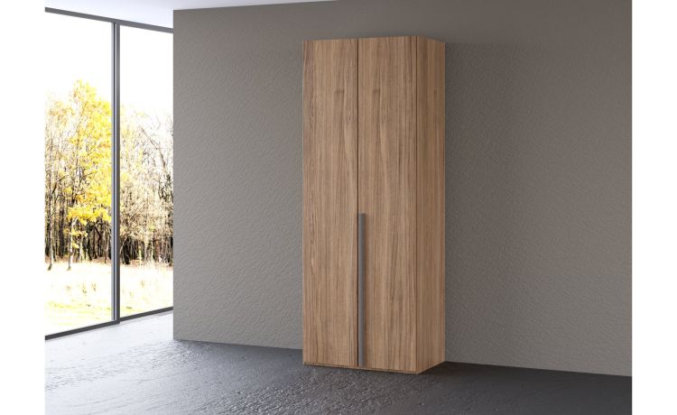 Mia armadio 2 ante battenti noce biondo--Legno-Nobilitato-238 cmx81 cm