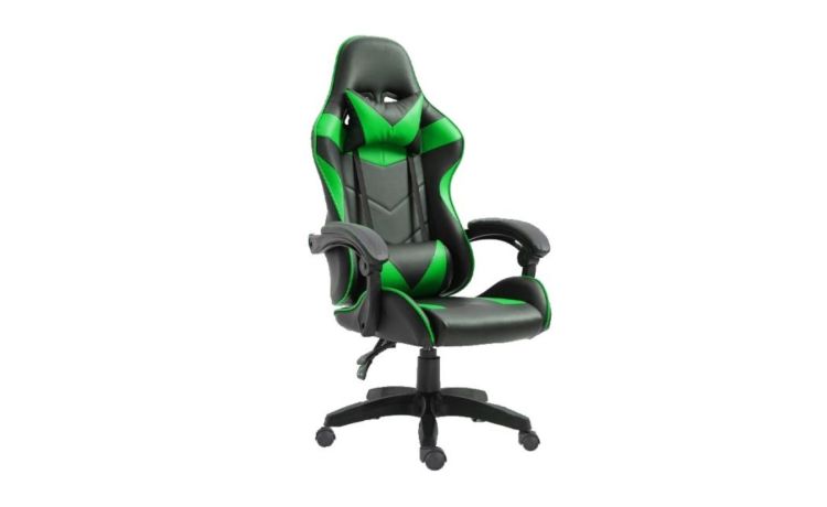 Iron poltrona gaming nera e verde