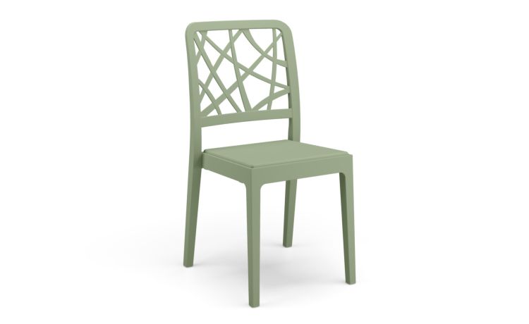 Mila sedia verde menta--Verde-Polipropilene-88 cmx51 cm