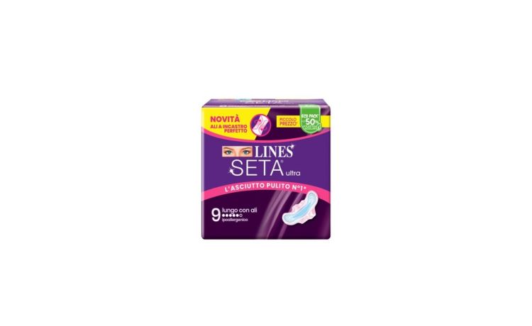 Lines Seta Ultra Lungo con Ali 9 pezzi