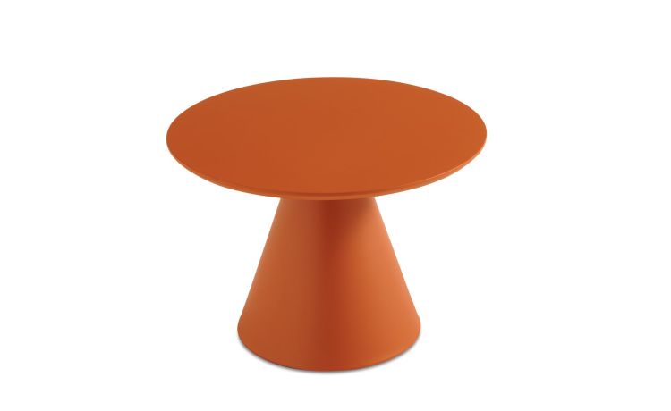Giove tavolino in mdf color ruggine medio--Arancione-Mdf