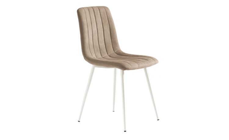 Brenta sedia in tessuto tortora--Tortora-Tessuto-88 cmx45 cm