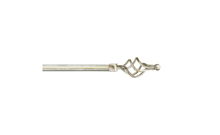 Kit bastone per tende ferro ciocirola Ø20/17 cm 120-210 avorio oro---Ferro