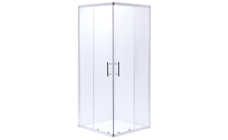 Camelia box doccia in cristallo trasparente 6 mm – 80×80 cm--Trasparente-Vetro-190 cmx80 cm