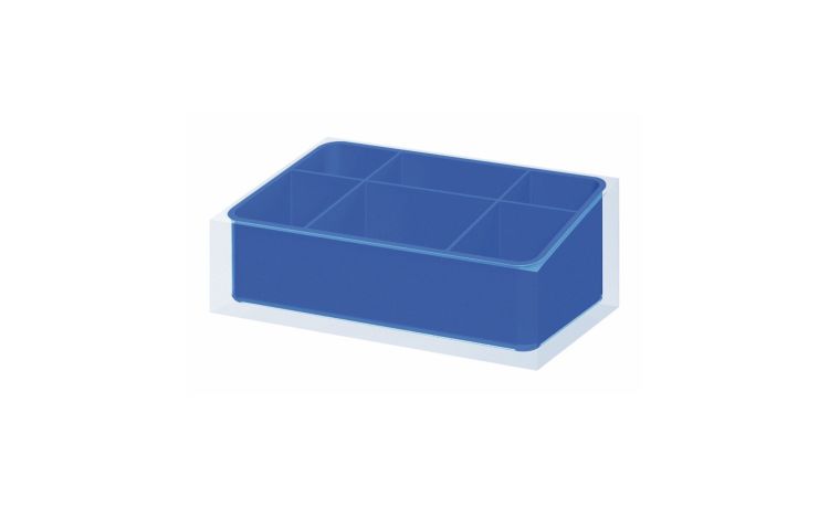 Rainbow organizer bagno blu