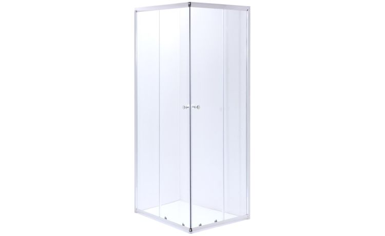 Altea box doccia in cristallo trasparente 4 mm – 80×80 cm--Trasparente-Vetro-185 cmx80 cm