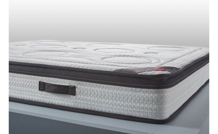 Farmagel materasso singolo 90x190cm-Memory foam-Grigio scuro-Poliuretano schiumato-Singolo