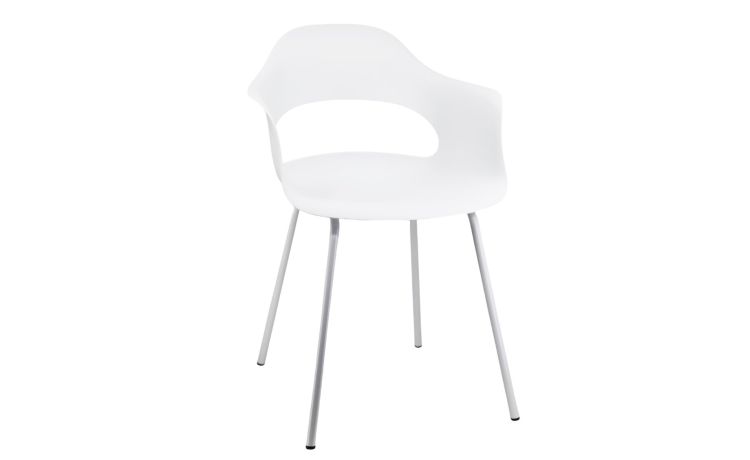 Joy sedia in polipropilene bianco--Bianco-Polipropilene-82 cmx54,5 cm