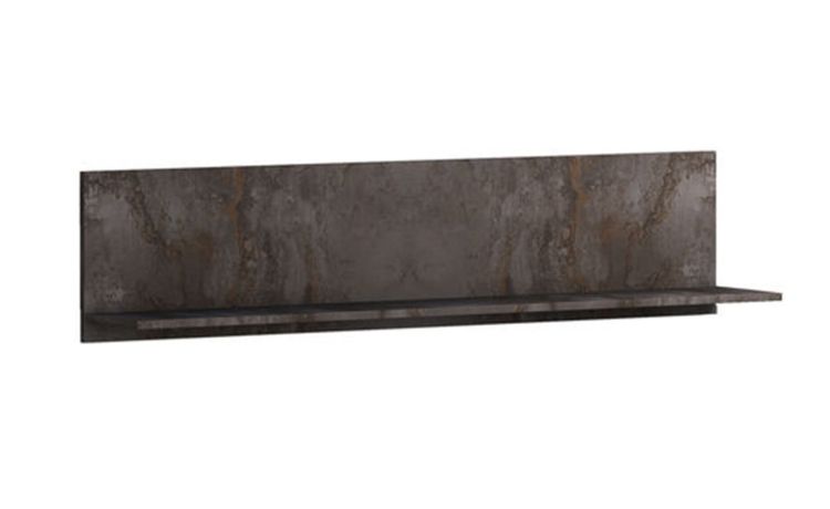 Lisbona mensola in pannello colore grigio L180 cm--Grigio-Pannello-36 cmx180 cm