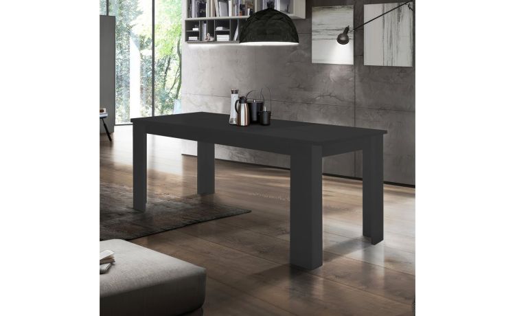 Jesi tavolo allungabile antracite opaco L140 cm--Antracite-Pannello melaminico-75 cmx140 cm