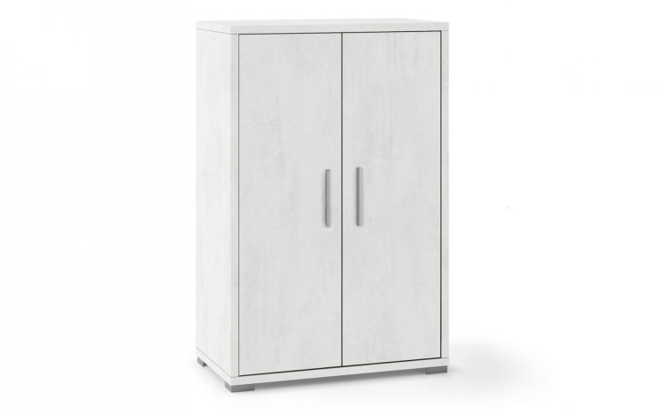 Work mobile ufficio 2 ante bianco--Bianco-Melaminico-110 cmx71 cm