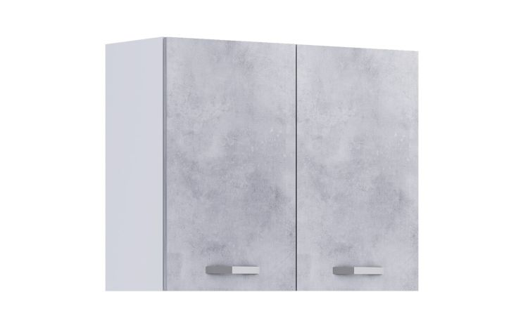 Pensile lavanderia 2 ante bianco/cemento L90 cm--Cemento-Pannello-72 cmx90 cm