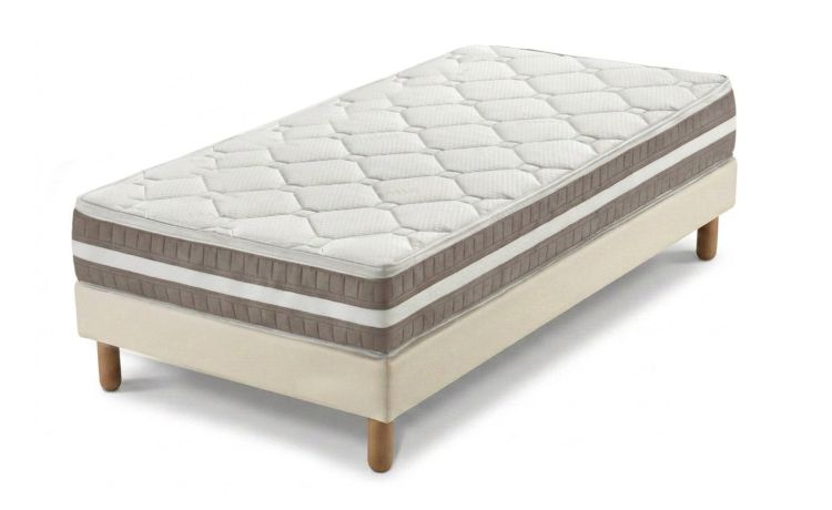 Supremo 800 mono materasso singolo 90x190 cm---Molle insacchettate-22 cmx90 cm