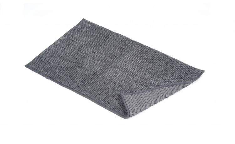 Poppy tappeto bagno grigio scuro 50x80 cm- --Poliestere-80 cmx50 cm