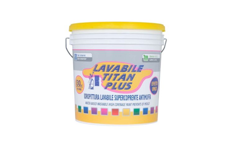 Titan idropittura lavabile antimuffa interni bianca 14 lt--Bianca