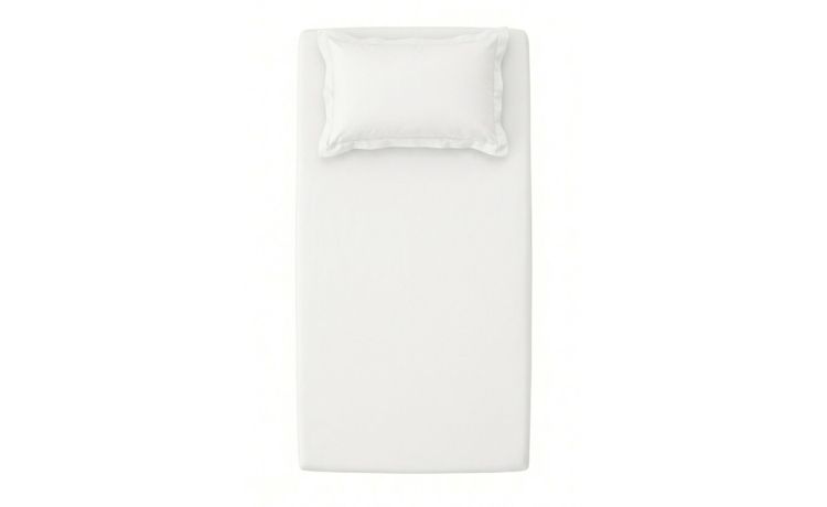 Sotto lenzuola Medy con angoli 100% cotone 1 piazza 90x200cm bianco--Bianco-Cotone