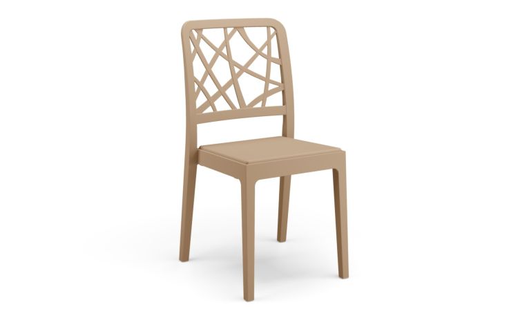 Mila sedia legno chiaro--Legno-Polipropilene-88 cmx51 cm