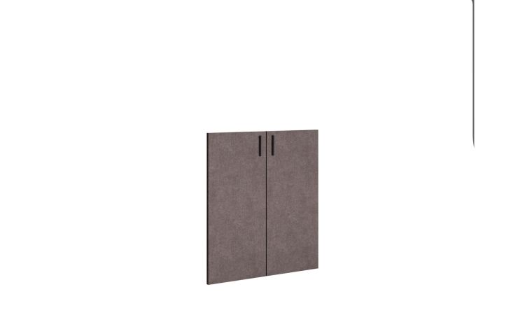 Beta kit 2 ante in portland h 125 cm-Misure L 90 x H 125 cm-Legno scuro-Melaminico-125 cmx90 cm